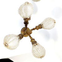 Mooie hang of wandlampen met kristal uit Hotel des Indes